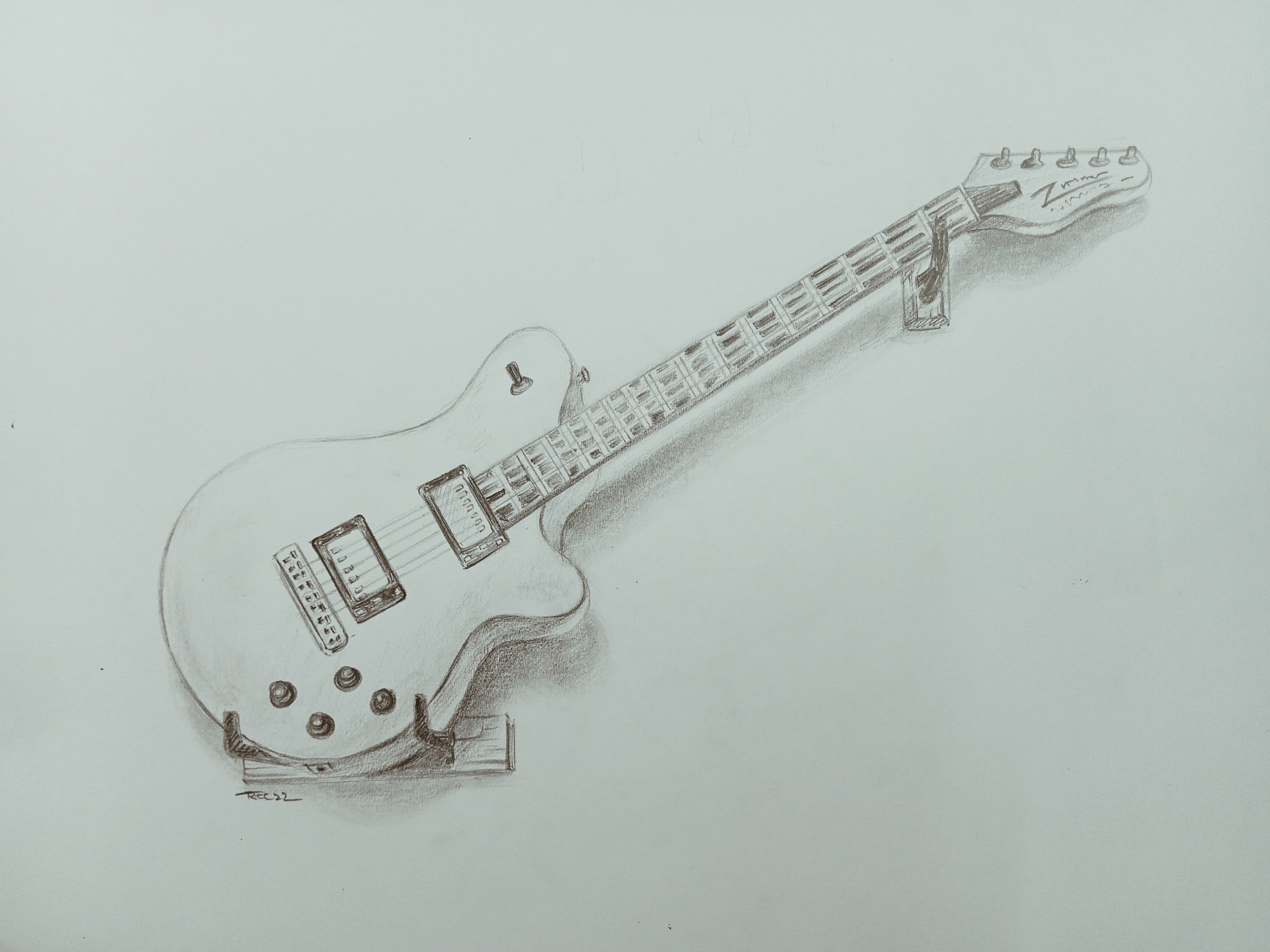 Guitar - Pencil Sketch